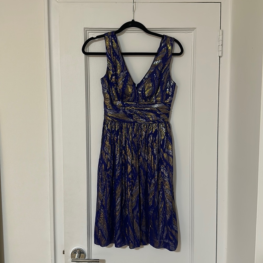 Trina Turk Blue Knee Length Dress